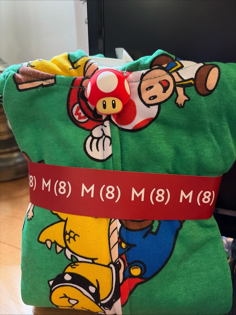 Nintendo Green Super Mario Bowser Kids Pajama Set